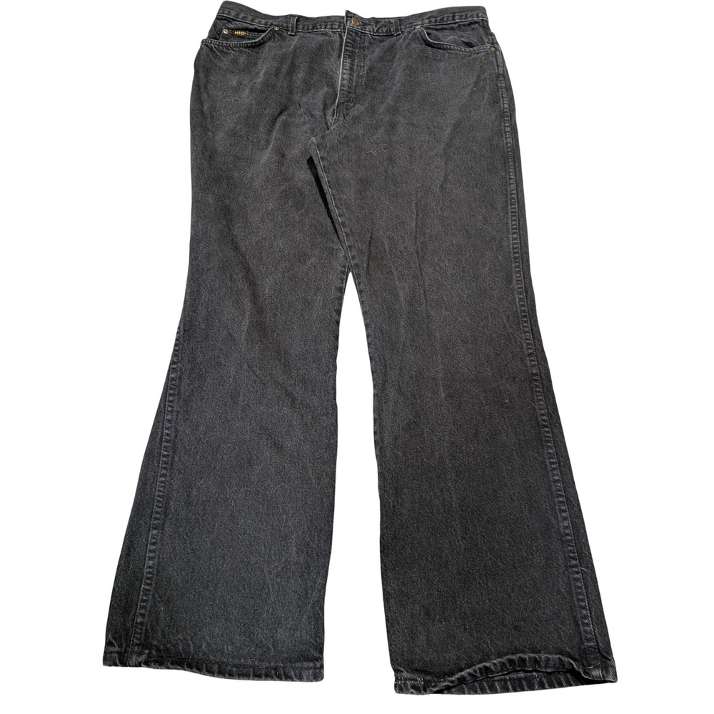 H.I.S. Jeans Mens 42x32 Black Superior Basics‎ Straight Leg Vintage Made in USA
